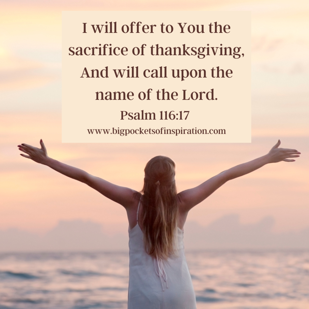 Bible Verses about giving thanks to the Lord.
